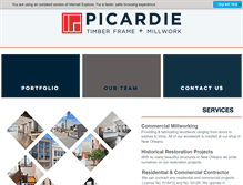 Tablet Screenshot of picardietimberframe.com